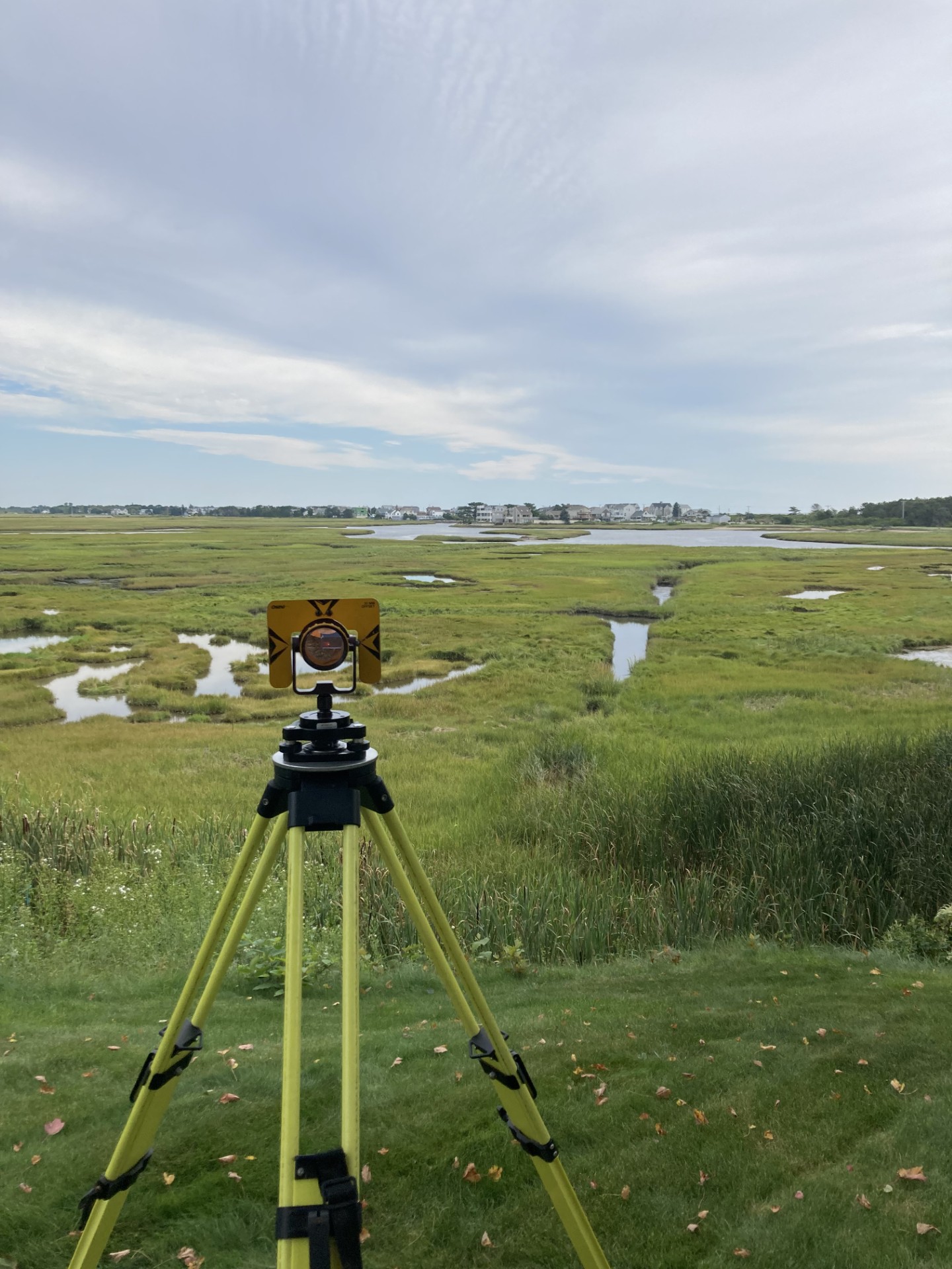 Topographic and existing conditions survey near coastal marsh in Wells Maine