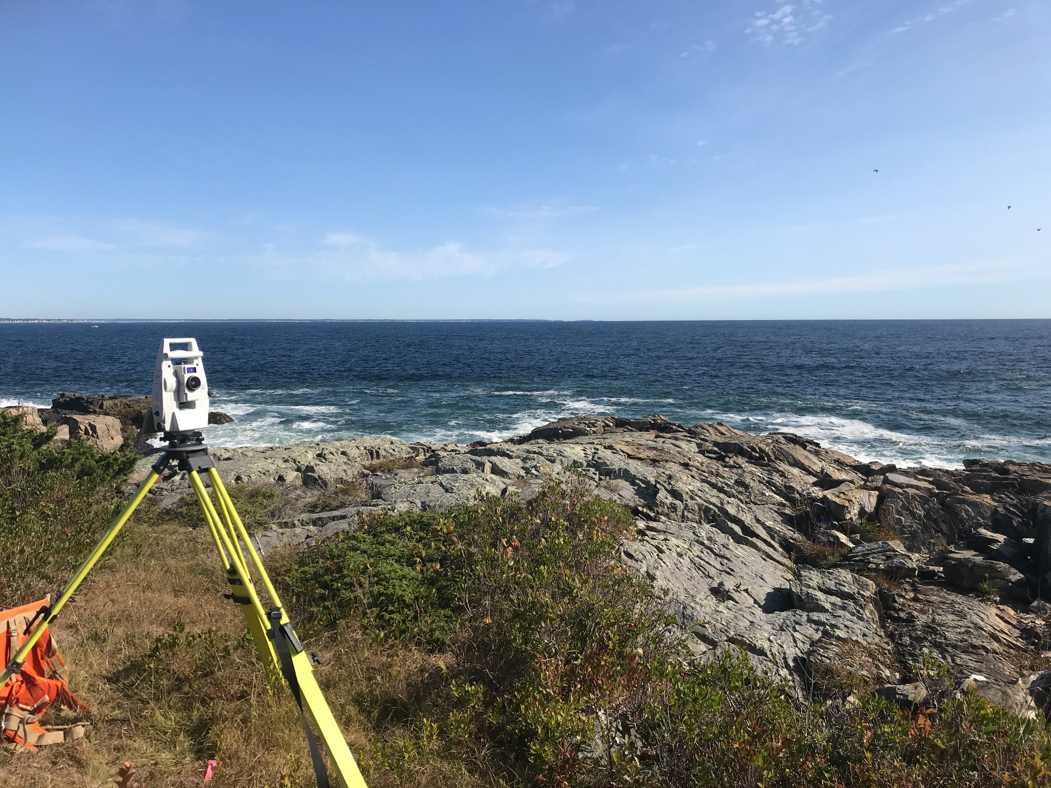 Coastal land surveying in Wells Maine